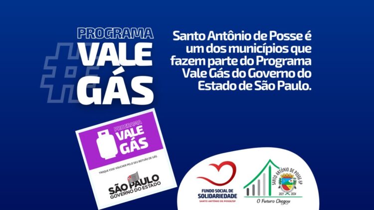 Santo Antônio de Posse é um dos municípios que fazem parte do Programa Vale Gás
