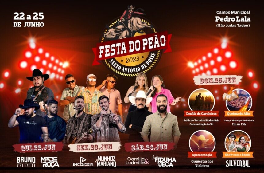 Secretaria de Estado e Cultura – 28ª edição da Festa do Peão de